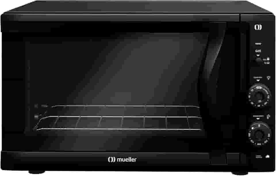 Forno Elétrico de bancada Mueller 50 litros e Vidro Duplo MFB50F 127V Preto