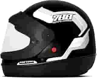 CAPACETE FECHADO PRO TORK SPORT MOTO 788 PRETO - BRANCO TAM. 56