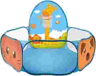 Piscina De Bolinhas Infantil c/Cesto De Basquete Girafinha