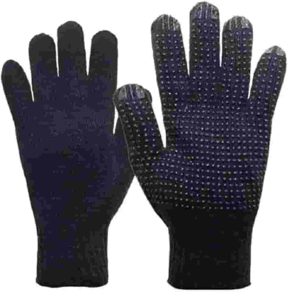 Luva de Inverno Touchscreen Unisexx Conforto e Durabilidade Ideal para Celulares e Tablets Sortido Preto