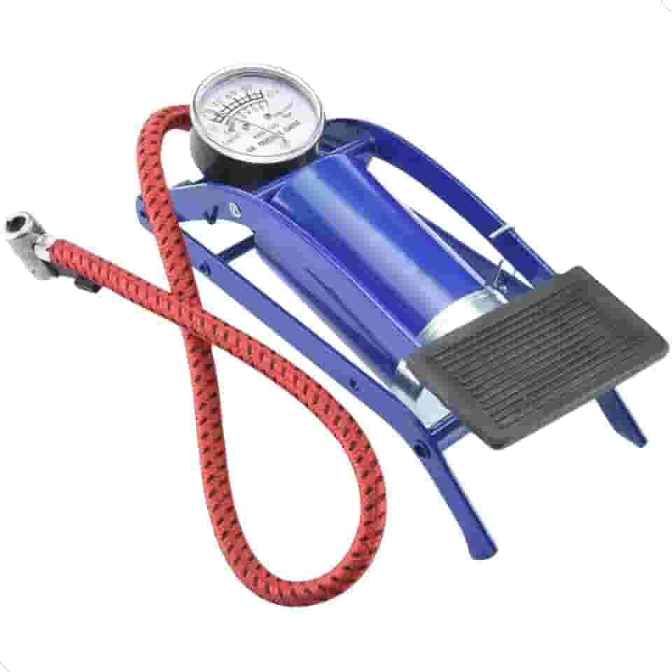 Bomba De Ar Com Pedal De Encher Bola E Pneus Bike Carro Mundo Compras Mundo Compras