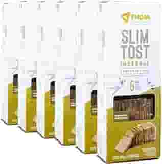 Kit c/ 6und Torrada Slim Tost Integral Vegano FHOM 110g