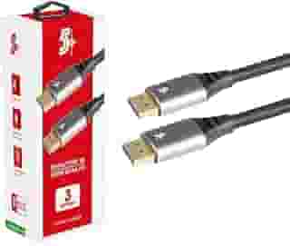 5+ Cabo DisplayPort M + DisplayPort M 1.4 - HBR 8K - com Trava 3 Metros