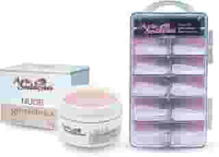 Molde F1 Bailarina 100 Un + Gel Led/UV Alongamento Nude 24g