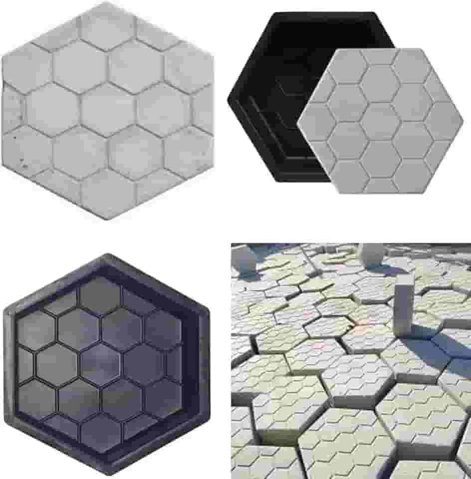 03 Forma De Bloquete Estriada25x25x6 Molde Bloco De Concreto