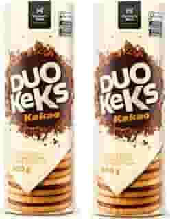 BISCOITO RECHEADO IMPORTADO - DUO KEKS BISCUIT KAKAO - 500G - KIT COM 2 UNIDADES