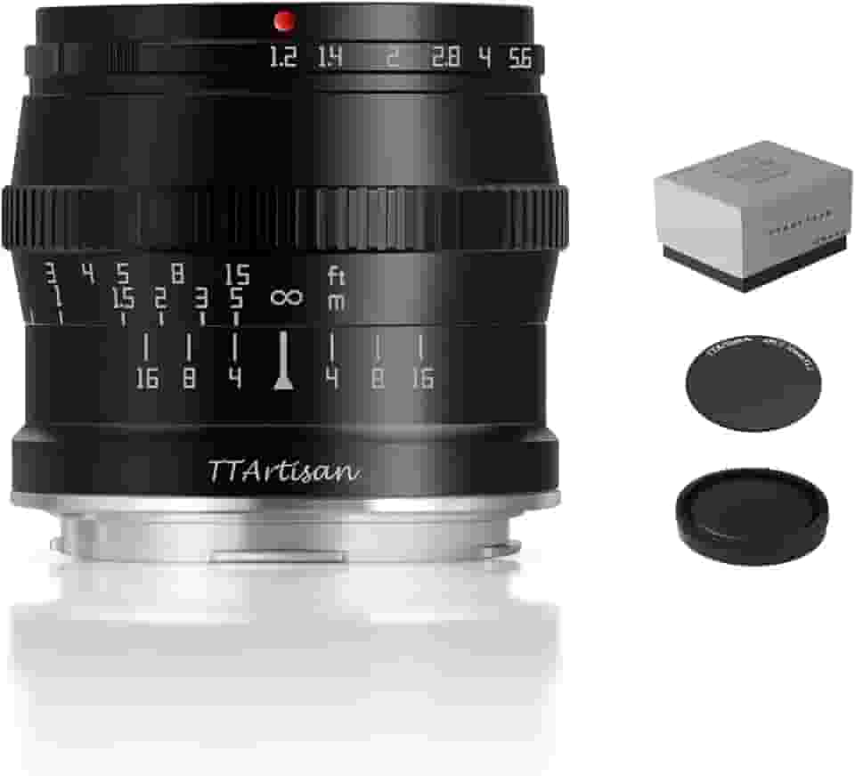 TTArtisan Lente de foco manual de grande abertura F1.2 APS-C de 50 mm para câmera Leica L Mount como Leica T TL CL TL2 para modo Sigma FP APS-C