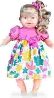 Boneca falante Bebê Thaily grande 50cm fala 30 Frases Angel Toys