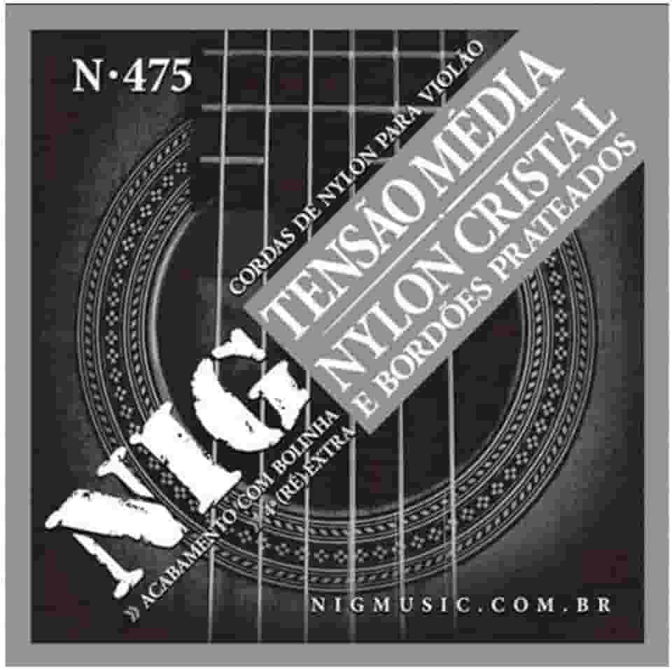 Cordas Para Violão, Rouxinol, Nylon Cristal, Média Tensão