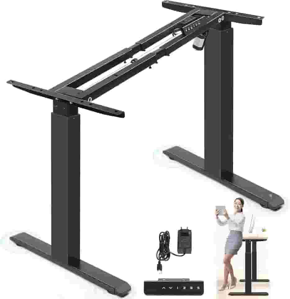 Moldura de mesa elétrica, Base de Escritório, Estação de Trabalho com Moldura de Mesa Elétrica Ajustável, Mesa Eletrica Ajustavel