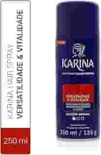 Karina Hair Spray Fixador 250 Ml Normal Vermelho Pequeno