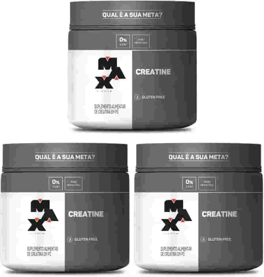 Kit 3x Creatina 300g Max Titanium