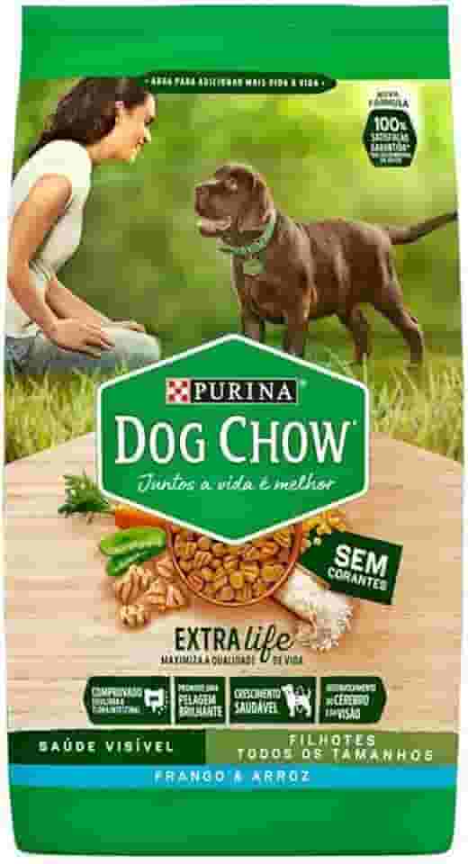 Dog Chow Nestlé Purina Ração Seca Para Cães Filhotes Frango E Arroz 15Kg Para Akita Filhotes