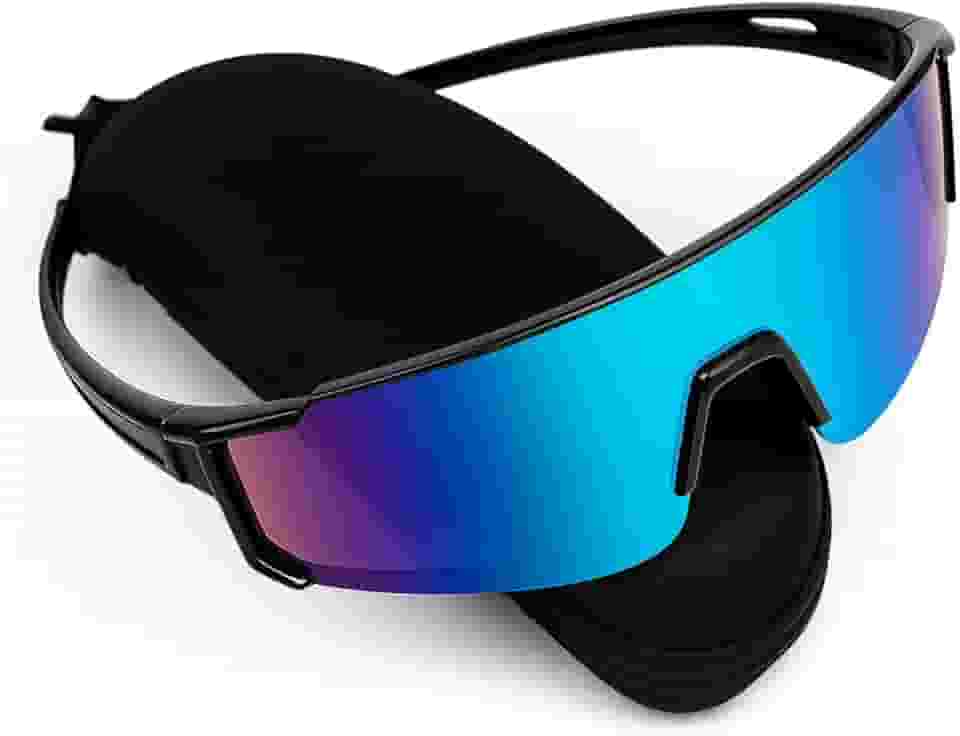 Óculos Ciclismo Corrida Esportivo Bike Mtb Protecao Uv Beach Azul