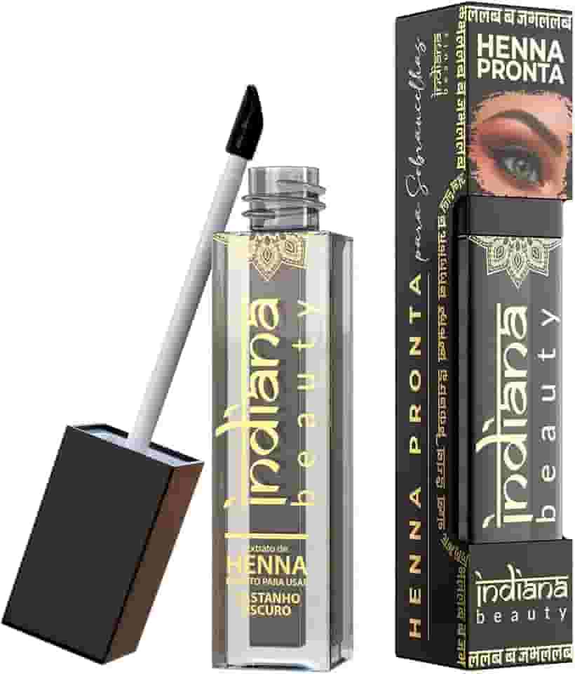 Indiana Beauty Henna Pronta para Sobrancelhas, Castanho Escuro, 4g