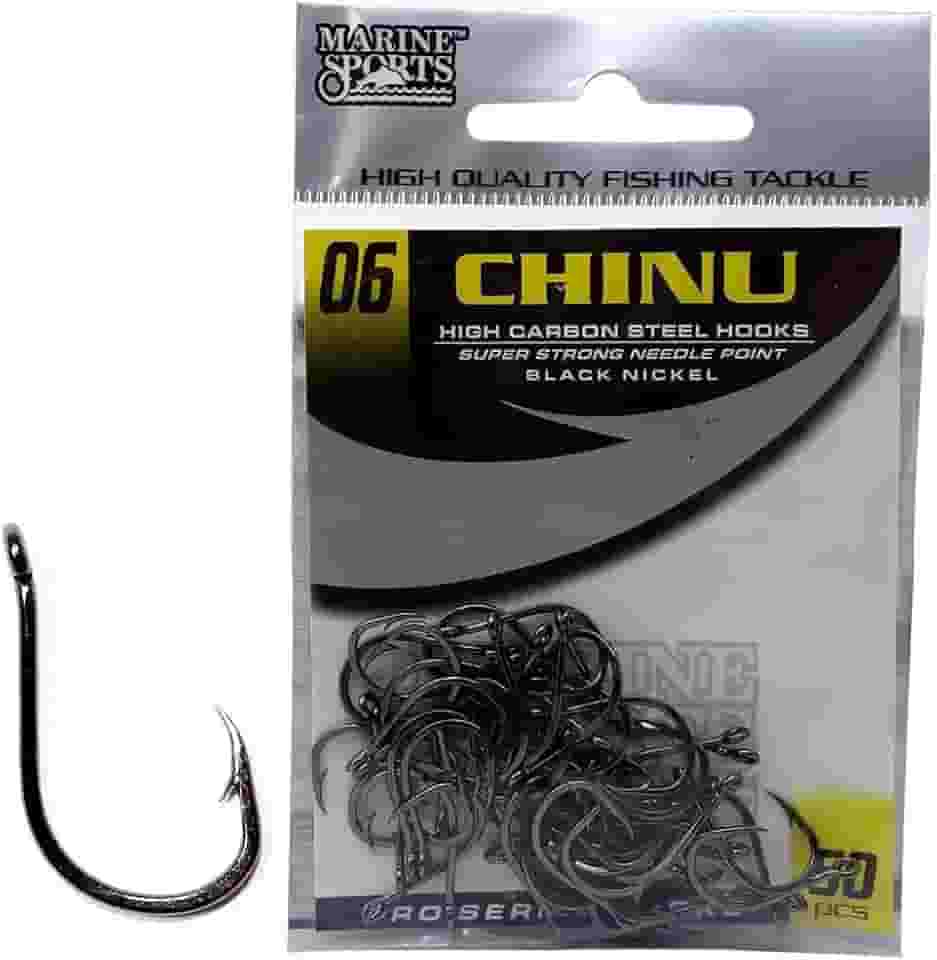 Anzol Marine Sports Chinu Black Nickel N. 06 Com 50