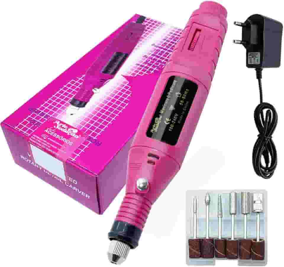 Lixadeira Lixa Motor de Unha Elétrica, Profissional, Bivolt 110v/220v