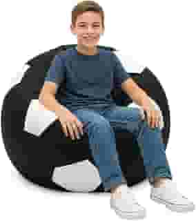 Puff Bola Com Enchimento Decoração Almofadão Gigante Quarto Sala Eventos (Preto)