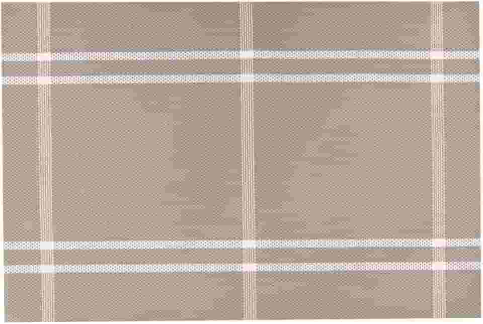 Mimo Style Lugar Americano Retangular Xadrez na Cor Bege 45x30cm para Mesa, Cozinha e Sala de Jantar - Ótimo para Churrasco, Festa e Feriados - Moderno Sofisticado Sustentável e Ecológico