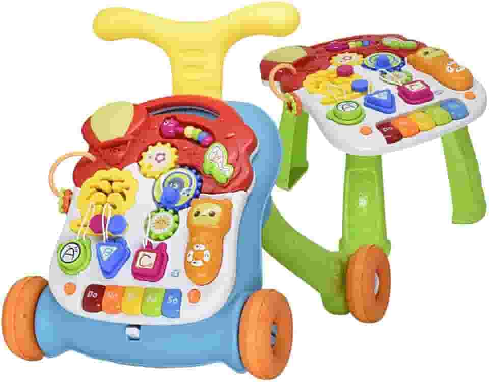 Andador Didatico e Mesinha Infantil Rayo 2 Em 1 (Colorido)