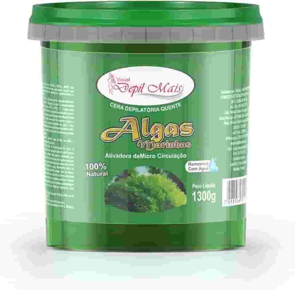 Cera Depilatória Visual Depil Mais Quente Hidrossolúvel 1,300g (Algas)