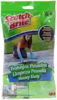 Scotch-Brite, 3M, Luva Limpeza Pesada, Azul, Tamanho G, 1 par