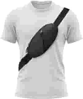 Simptech Bolsa Transversal, Pochete com Dois Bolsos, Resistente à Água, Cinto de Corrida, Suporte de Telefone para Mulheres e Homens, Preto, G
