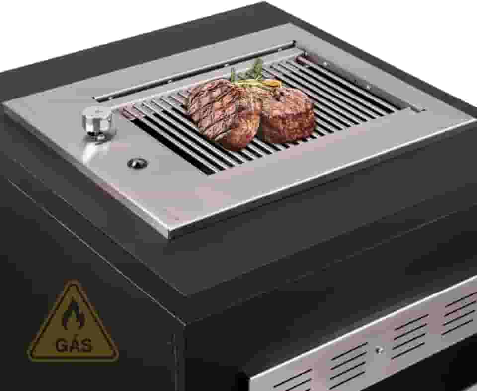Churrasqueira Grill de Embutir Cooktop a Gás Diamond Little Gás Natural Titan