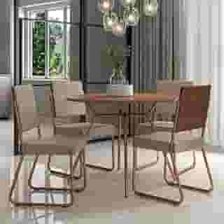 Conjunto Sala de Jantar 4 Cadeiras San Francisco Carraro