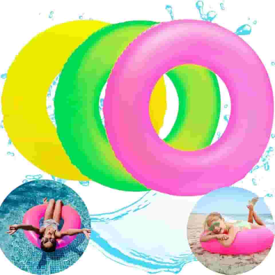Kit Boia Redonda Praia Piscina Inflável Criança Adulto Decoração de Festa Pool Party
