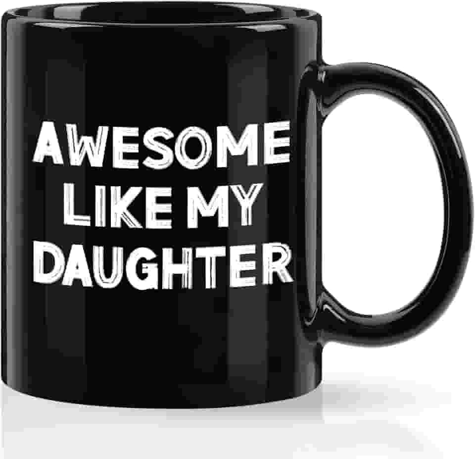 YHRJWN Presentes do pai para o dia dos pais, presentes para o pai, caneca incrível como minha filha, presente de aniversário do pai, presentes de aniversário do pai da filha, presentes de Natal de