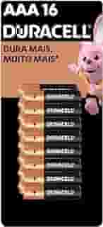 Duracell Pilha Alcalina AAA Palito Com 16 unidades