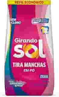 Tira Manchas Em Pó Sem Cloro Sachê Girando Sol 800G, Sabão Em Pó Tira Manchas, Rosa, Poderoso Contra As Manchas Mais Difíceis, Branco Mais Branco, Colorido Mais Vivo, Sua Casa Merece O Melhor Cuidado