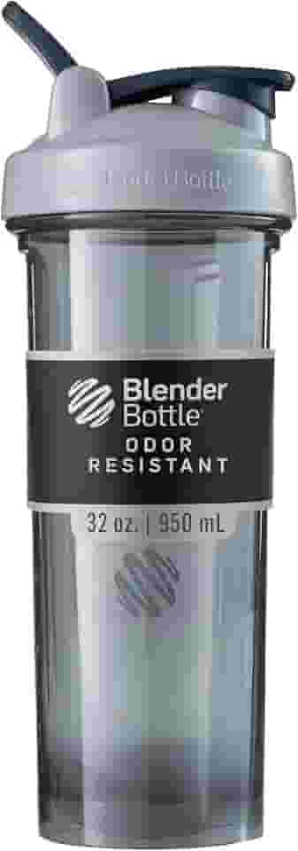 Coqueteleira BlenderBottle Pro Series para Shakes de Proteína e Pré-Treino, 946 ml, Pebble Gray