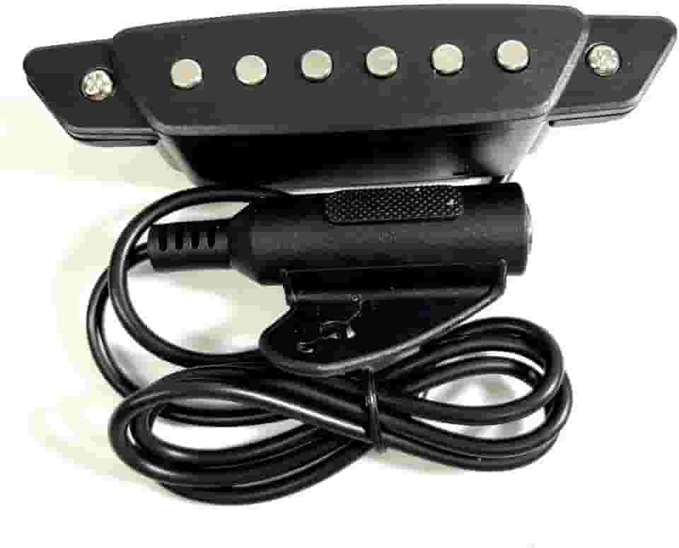 Captador Magnético Para Violão Cordas De Aço Single Cool Preto