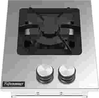 Cooktop a Gás 1 Boca Duplo de Embutir Industrial Inox Grelha 20x20
