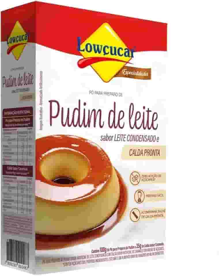 Lowçucar Pudim de Leite Sabor Leite Condensado com Calda Pronta de Sabor Caramelo Zero Adição de Açúcares - 150g