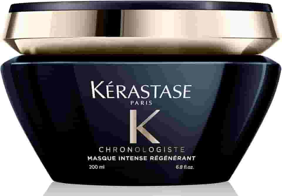 Kérastase Chronologiste Masque Intense Régénérant, Para Todos os Tipos de Cabelo, Regeneração e Hidratação Profunda, com Ácido Hialurônico e Vitamina E, 200ml
