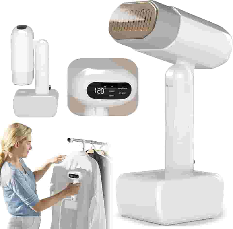 Dobrável vaporizador de roupas, 5 níveis de vapor, passagem a seco, Visor LED, Reservatório de água de 330 ml, Desligamento automático sem operação, Cabo de alimentação de 2 m ferro a vaporde(220V)