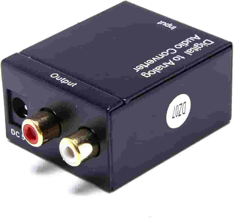 Kit Conversor Óptico Coaxial Digital + Cabo Óptico Smart Tv