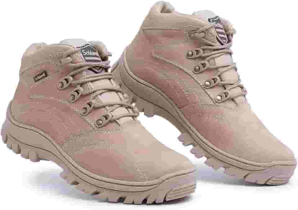 Bota Coturno Tático em Couro Legítimo para Segurança e/ou Esportes.