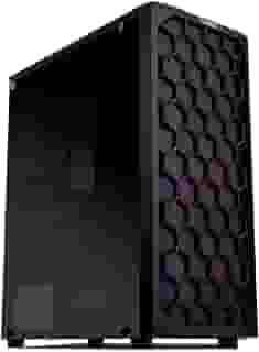 Gabinete Gamer Mancer Hexer | Rainbow | Mid-Tower | Lateral de Vidro | Com 3 Fans | Preto | MCR-HEX-RB01