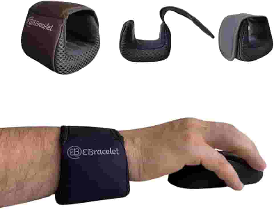 Apoio de Punho para Teclado e Mouse Ergonômico (Preto)