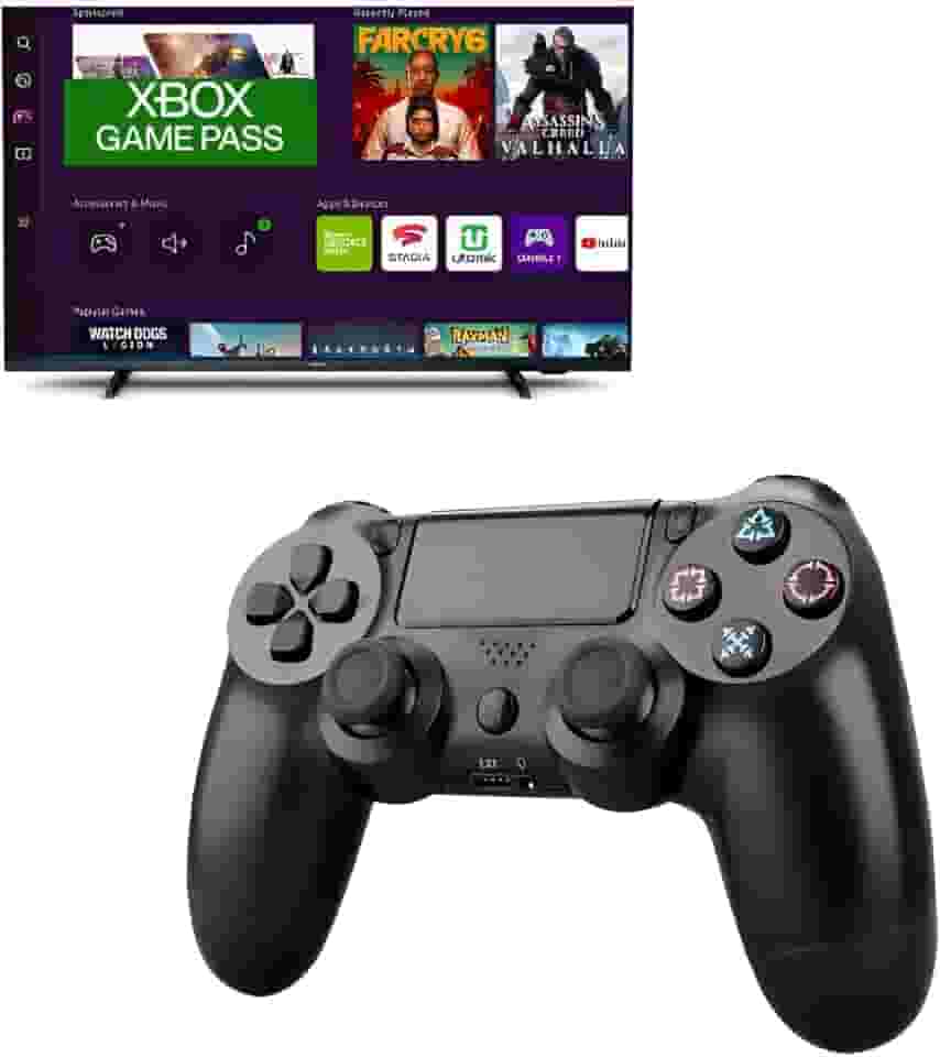 Controle Bluetooth Para Tv Gaming Hub Xbox Game Pass Preto Preto