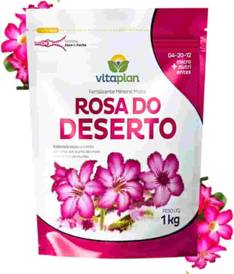 Fertilizante Adubo Rosa Deserto 1kg Floração Para Plantas Flores Sempre Bem Nutridas