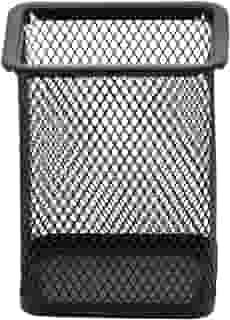 Organizador De Escritorio Aramado P/Caneta Quadrado Pt - 100876