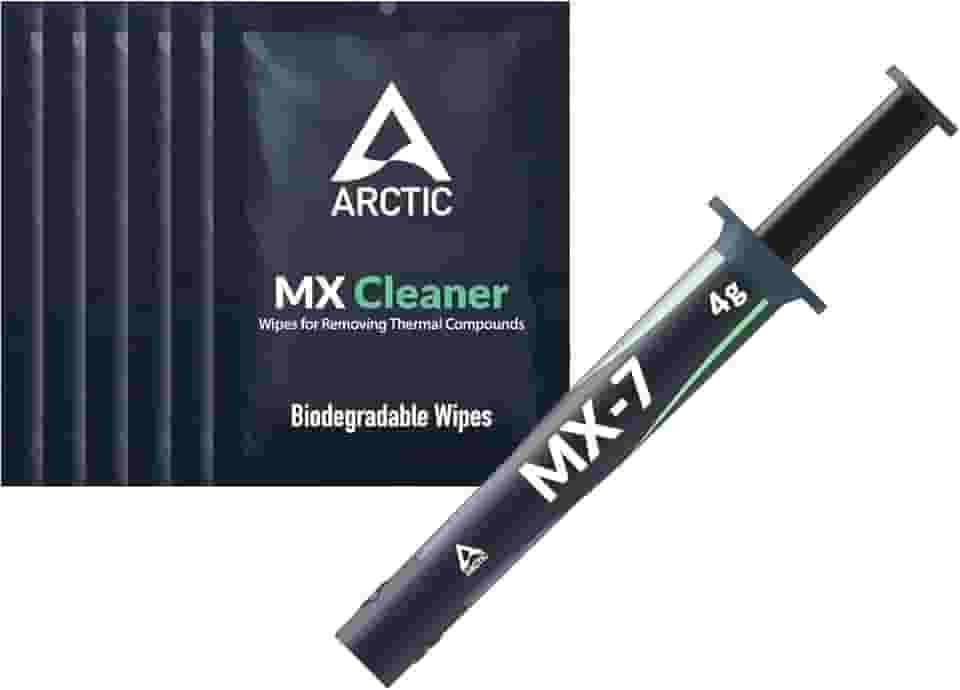 ARCTIC MX-7 (4 g, incluindo MX-Cleaner) - Pasta térmica de desempenho máximo para CPUs, consoles, placas gráficas, laptops, condutividade térmica muito alta, longa durabilidade, não condutor, não