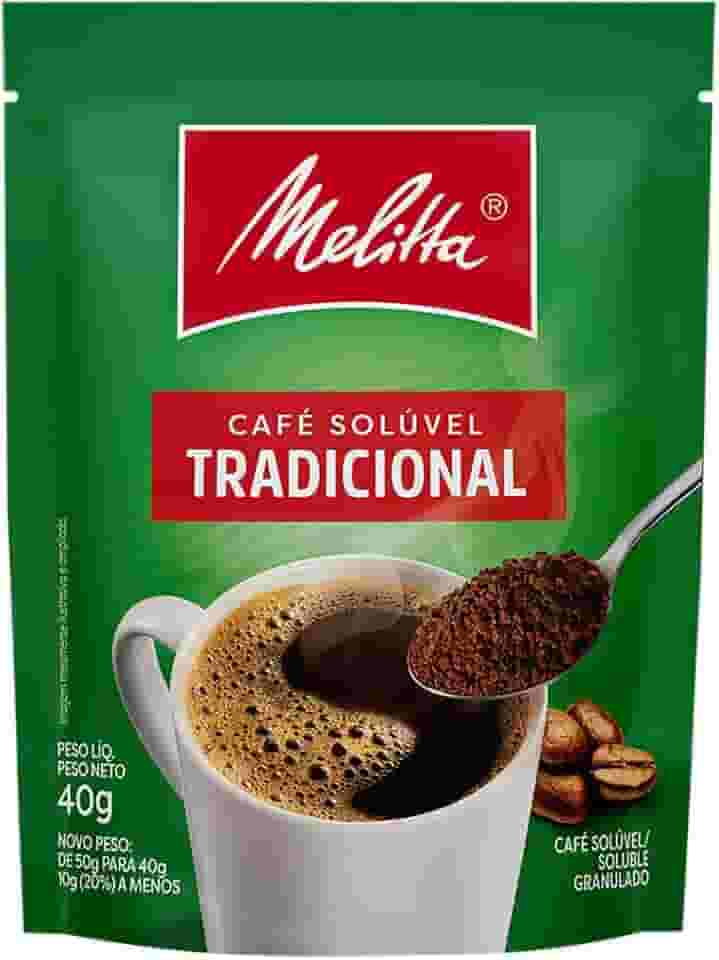Café Solúvel Granulado Tradicional Melitta Sachê 40g