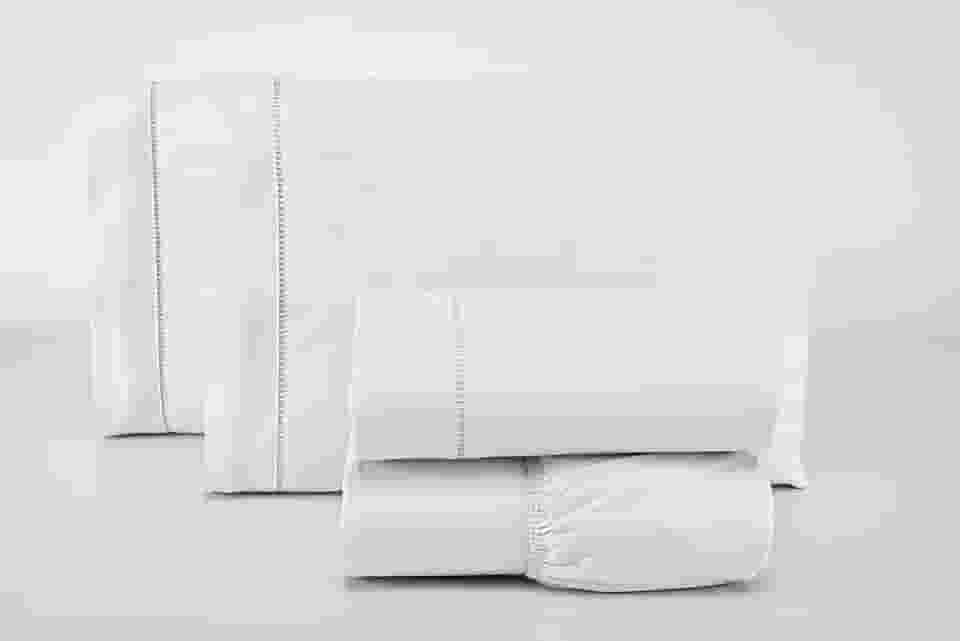 Jogo Lençol Casal 3 Peças 400 Fios 100% Algodão Premium (Branco)