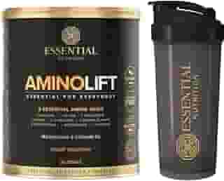 Aminolift - 9 aminoácidos essenciais - Sabor Tangerina - Essential Nutrition + Coqueteleira oficial